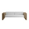 Lisola Sofa White Khaki